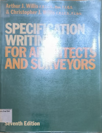 Specification Writing For Architects And Surveyors