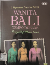 Wanita Bali Tempo Doeloe